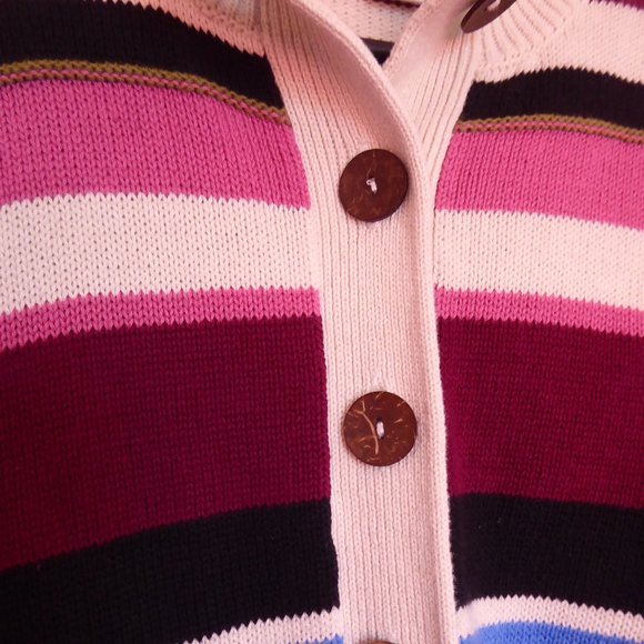 Multi-color Striped Cardigan by Christopher & Banks - Small - Picture 2 of 5
